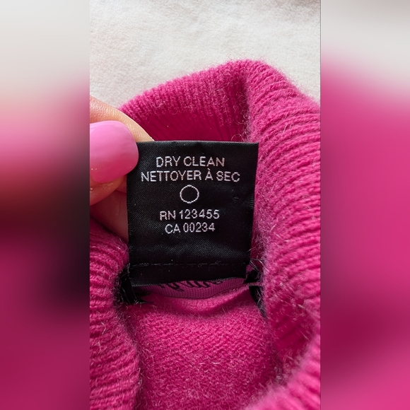 Lord & Taylor Women’s 100% Cashmere Turtleneck Sweater Pink Size XL - Picture 5 of 14